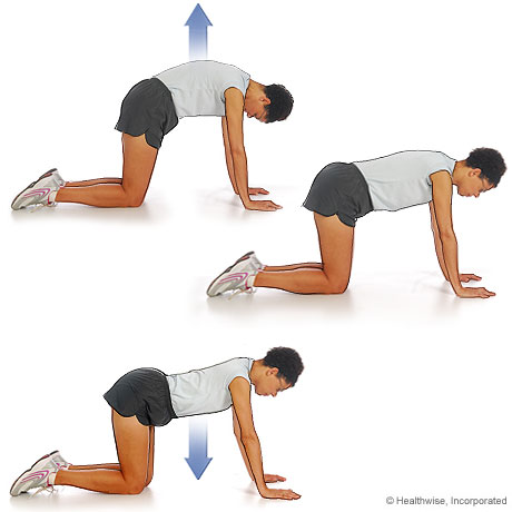 Back stretches for ankylosing spondylitis